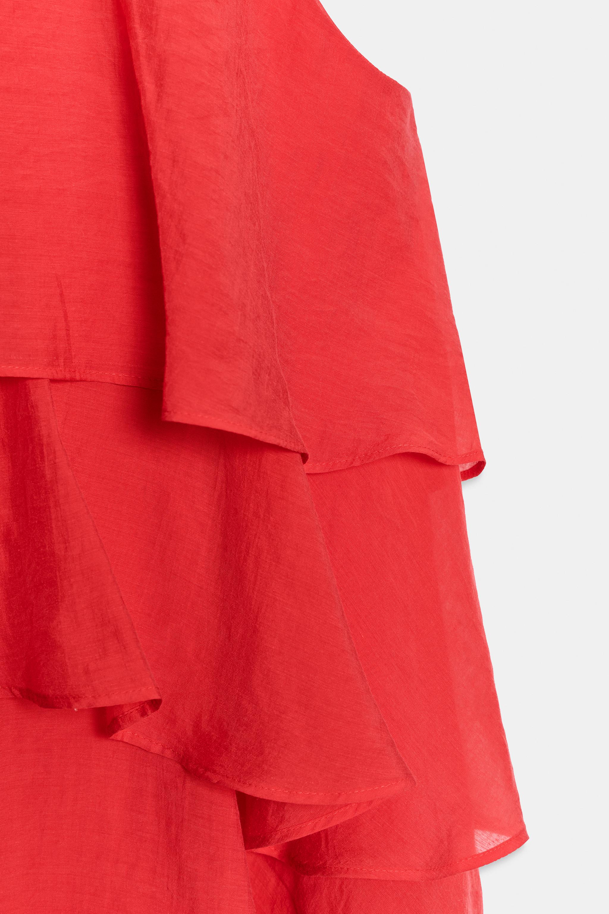 ASYMMETRIC RUFFLED TOP